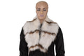 Fox Fur Collar , White Fur collar, Neck Wrap, Fur Scarf. Fur Wrap, Handmade Fur Collar