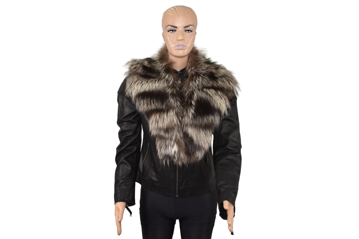 Fox Fur Collar , Silver Fur collar, Neck Wrap, Fur Scarf. Fur Wrap, Handmade Fur Collar | Gift For Her
