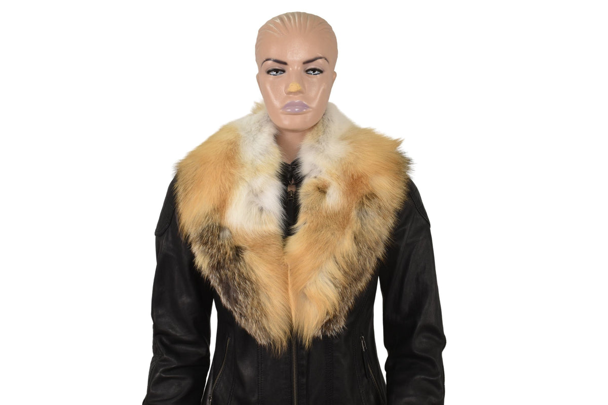 Fox Fur Collar,Natural Fur collar, Neck Wrap, Fur Scarf. Fur Wrap, Handmade Fur Collar