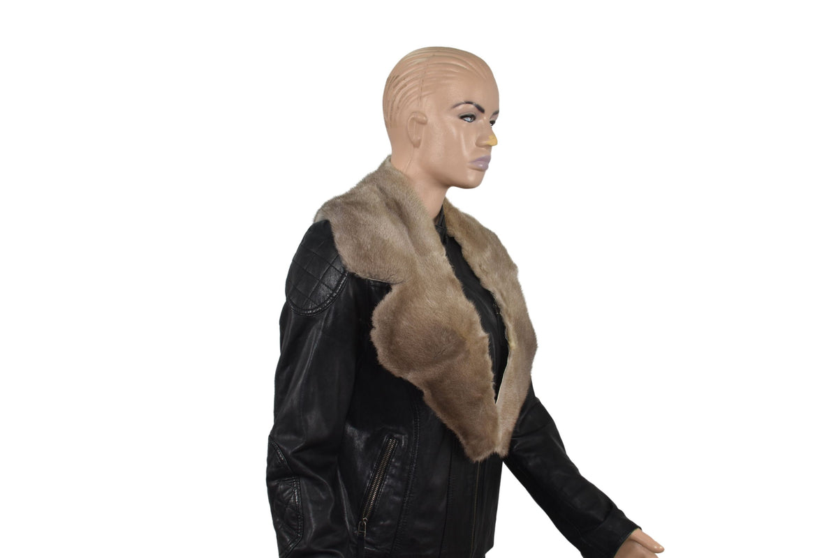 Genuine Mink fur collar | Gray fur collar | Coat fur collar | Unisex Mink Fur Collar |Gift For Him