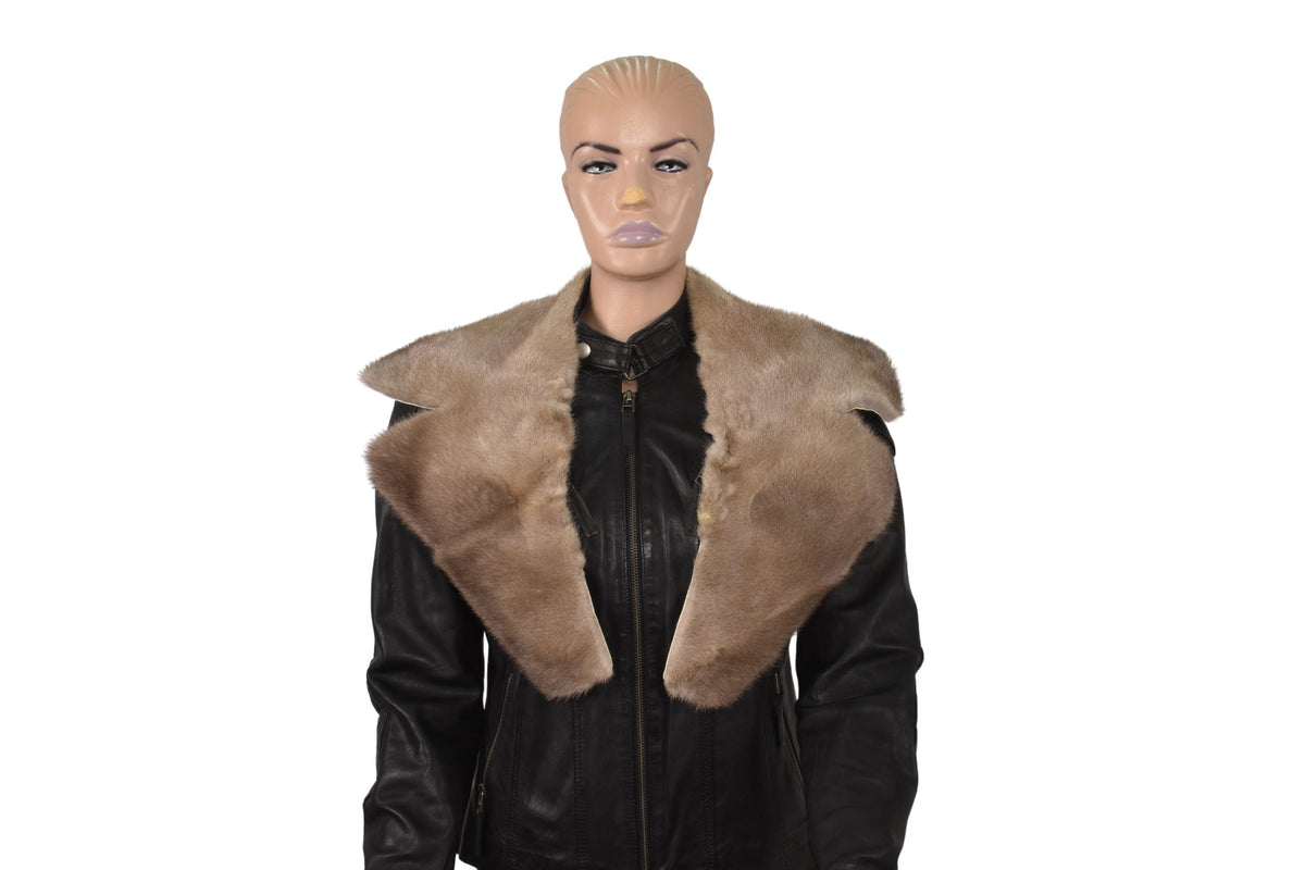 Genuine Mink fur collar | Gray fur collar | Coat fur collar | Unisex Mink Fur Collar |Gift For Him