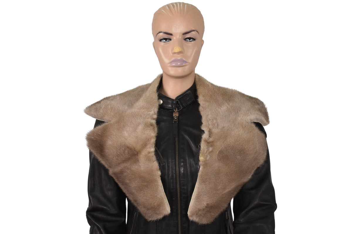 Genuine Mink fur collar | Gray fur collar | Coat fur collar | Unisex Mink Fur Collar |Gift For Him