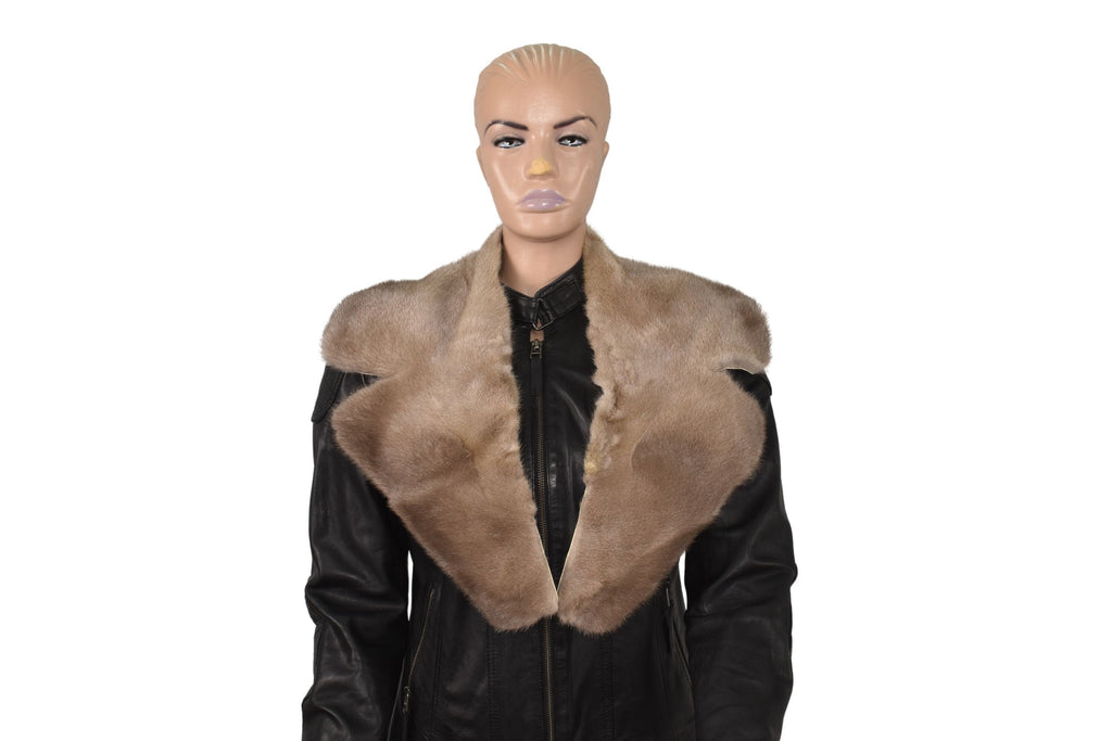 Genuine Mink fur collar | Gray fur collar | Coat fur collar | Unisex Mink Fur Collar |Gift For Him