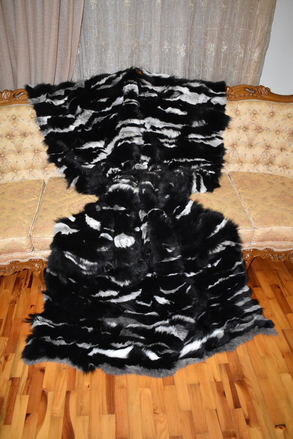 Fur Throw Blanket | Fox Fur Throw | Fur Blanket For Couch | Fur Blanket For Baby | Gift For her