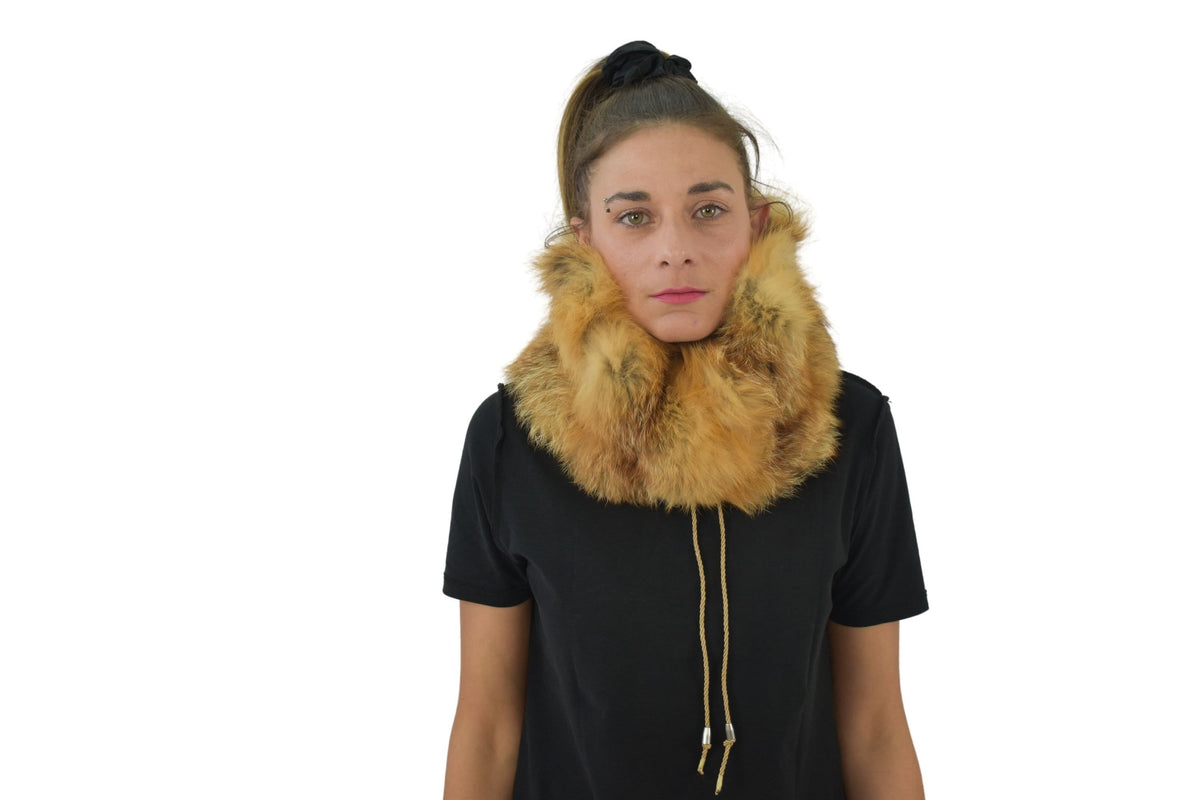 Fox Fur Neck Warmer | Fox Fur Snood | Neck warmer | Fur scarf | Fur Collar |  Luxury Gift For Her