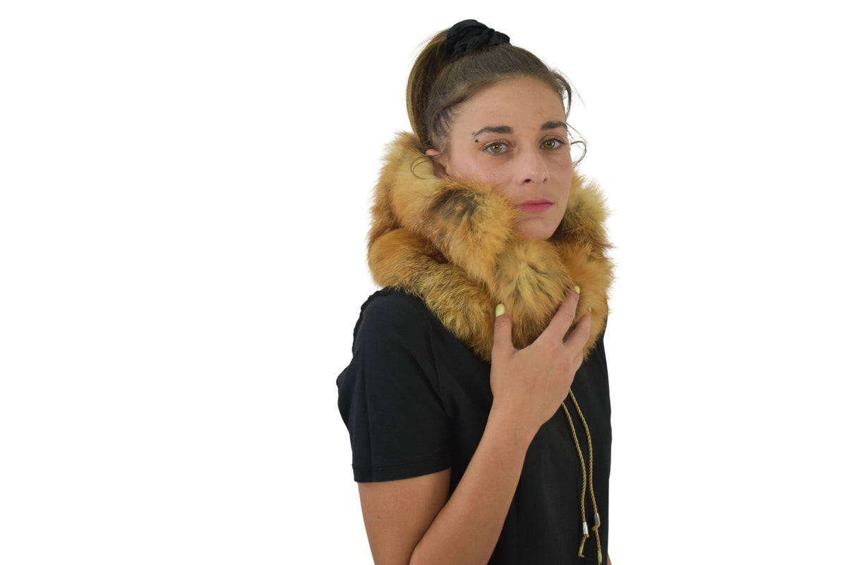 Fox Fur Neck Warmer | Fox Fur Snood | Neck warmer | Fur scarf | Fur Collar |  Luxury Gift For Her