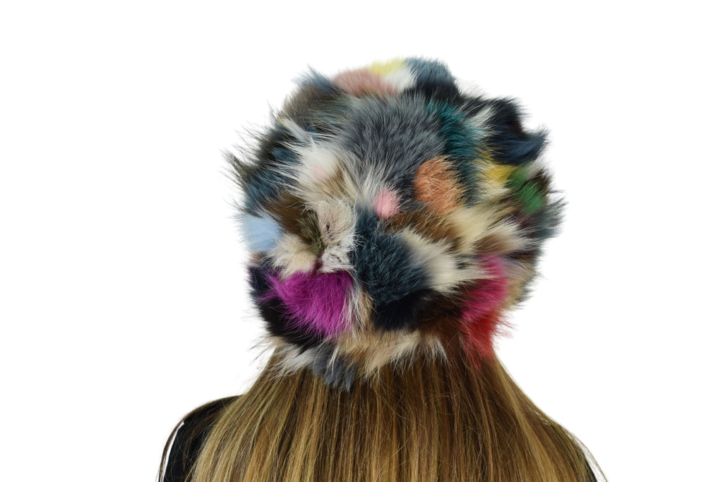 Colorfull Fur Hat | Fox Fur Hat  | Russian Fur Hat | Fox Fur Cap | Winter Hat For Women | Gift For Her