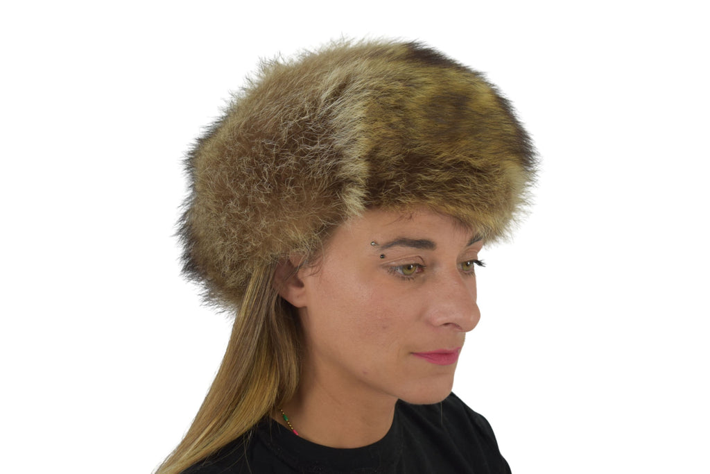 Beige Fur Hat | Raccoon Fur Hat  | Russian Fur Hat | Fur Cap | Winter Hat For Women | Gift For Her