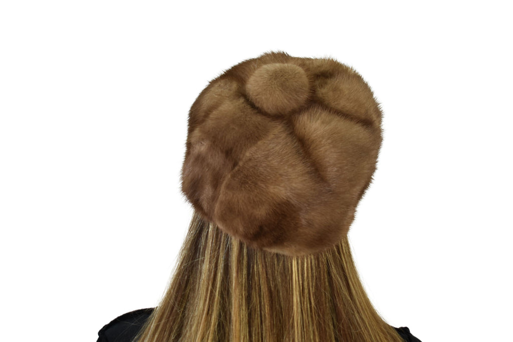 Luxury Fur Hat | Mink Fur Hat  | Vintage style  Fur Hat | Brown Mink Hat | Winter Hat For Women | Gift For Her