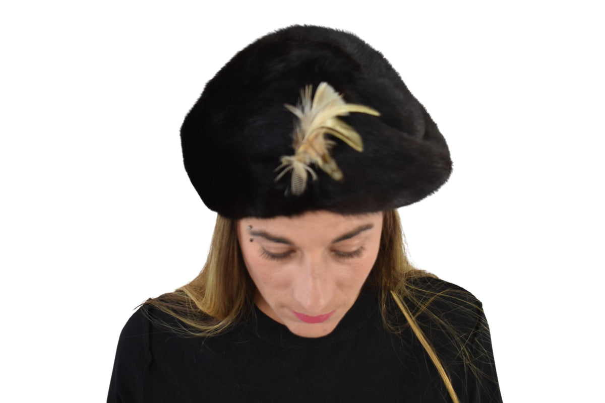 Luxury Fur Hat | Mink Fur Hat  | Bucket Fur Hat | Vintage Brown Mink Hat | Winter Hat For Women | Gift For Her