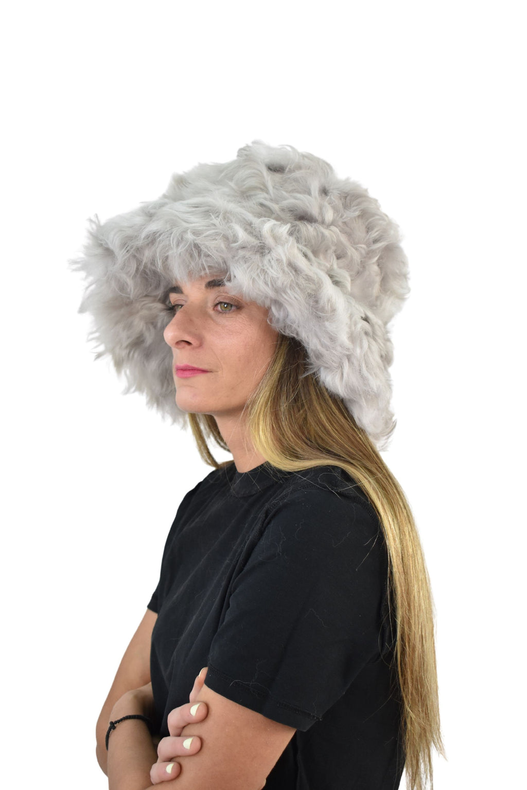 Bucket  Fur Hat | Bucket hat | Sheepskin Bucket Fur Cap  | Winter Hat For Women | Gift For Her