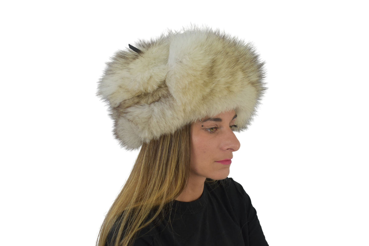 Ushanka Russian Hat | Aviator Fur Hat | Fox Fur Trapper Hat  | Fox And Leather Hat |  Fox Hat | Natural Fox Fur Hat | Gift For Her