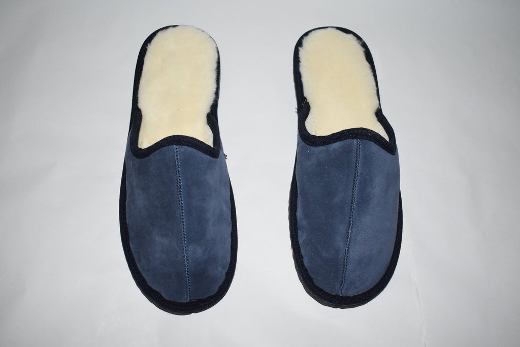 Natural Sheepskin Slippers  |  sheariling Fur Slippers | Winter slippers |Men  Fur slippers | Leather Slippers