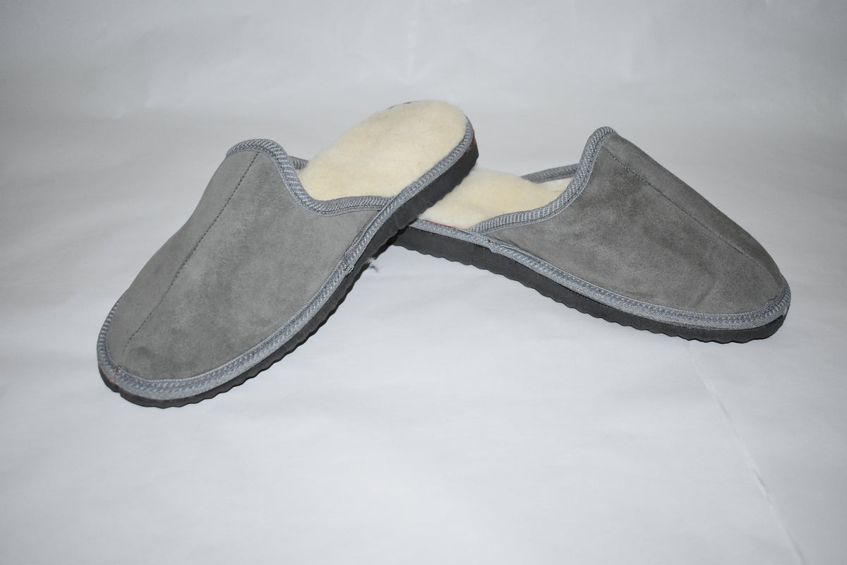 Natural Sheepskin Slippers  |  sheariling Fur Slippers | Winter slippers |Men  Fur slippers | Leather Slippers