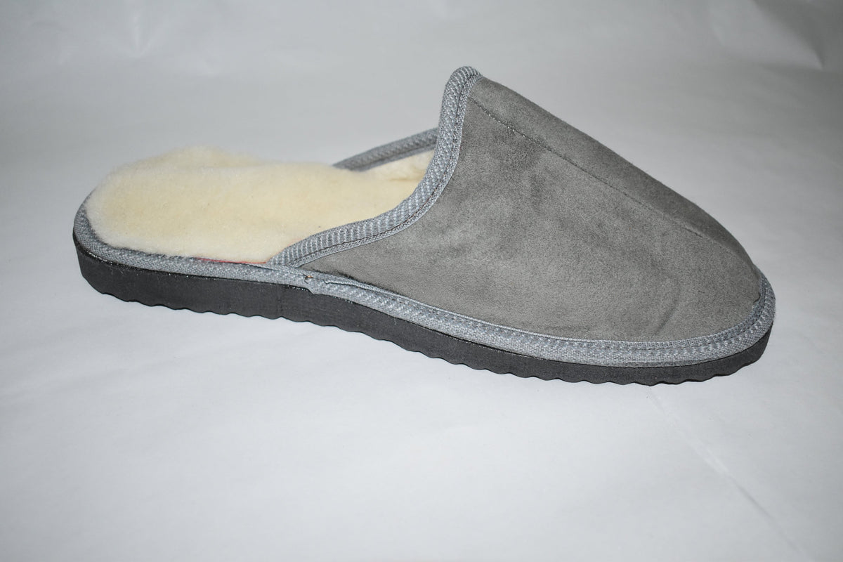 Natural Sheepskin Slippers  |  sheariling Fur Slippers | Winter slippers |Men  Fur slippers | Leather Slippers