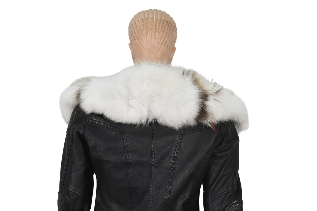 Fox Fur Collar , White Fur collar, Neck Wrap, Fur Scarf. Fur Wrap, Handmade Fur Collar