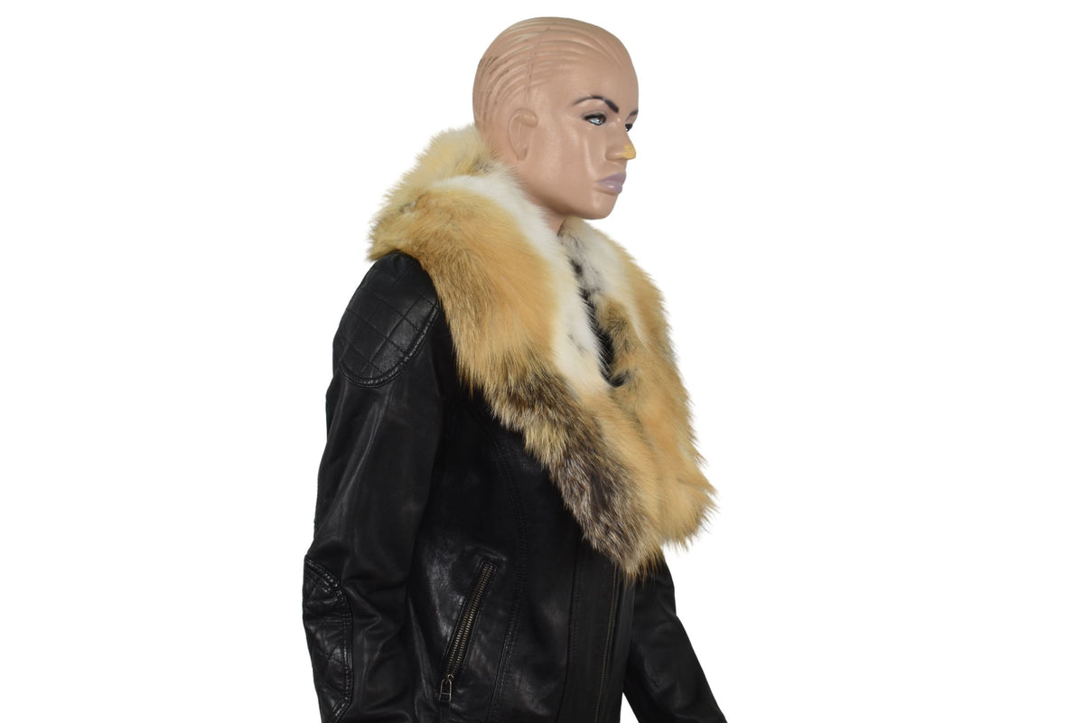 Fox Fur Collar,Natural Fur collar, Neck Wrap, Fur Scarf. Fur Wrap, Handmade Fur Collar