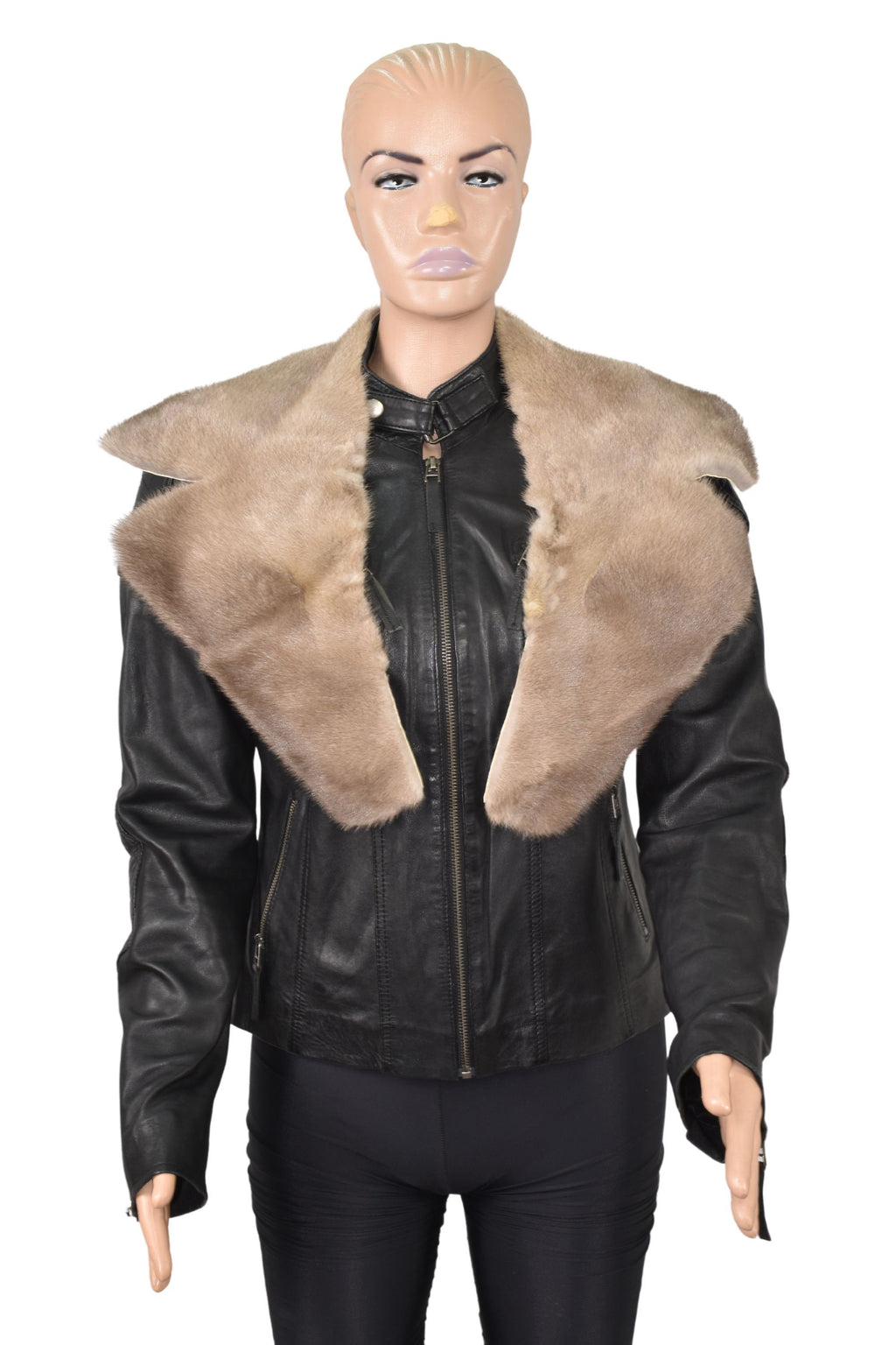 Genuine Mink fur collar | Gray fur collar | Coat fur collar | Unisex Mink Fur Collar |Gift For Him