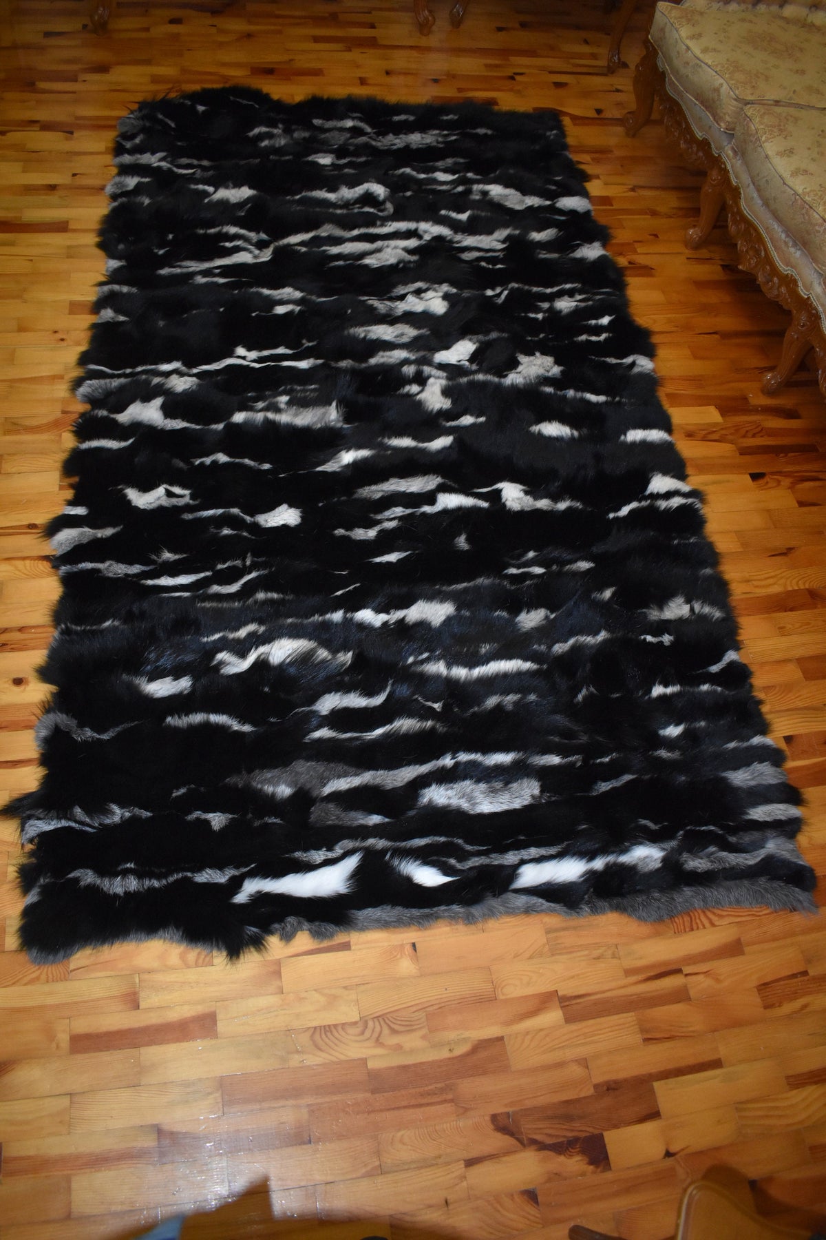 Fur Throw Blanket | Fox Fur Throw | Fur Blanket For Couch | Fur Blanket For Baby | Gift For her