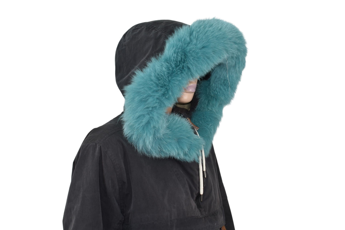 Fur Hood Trim | Fox Fur Stripe For Hood | Detachable Fur trim Hood | Fur Collar
