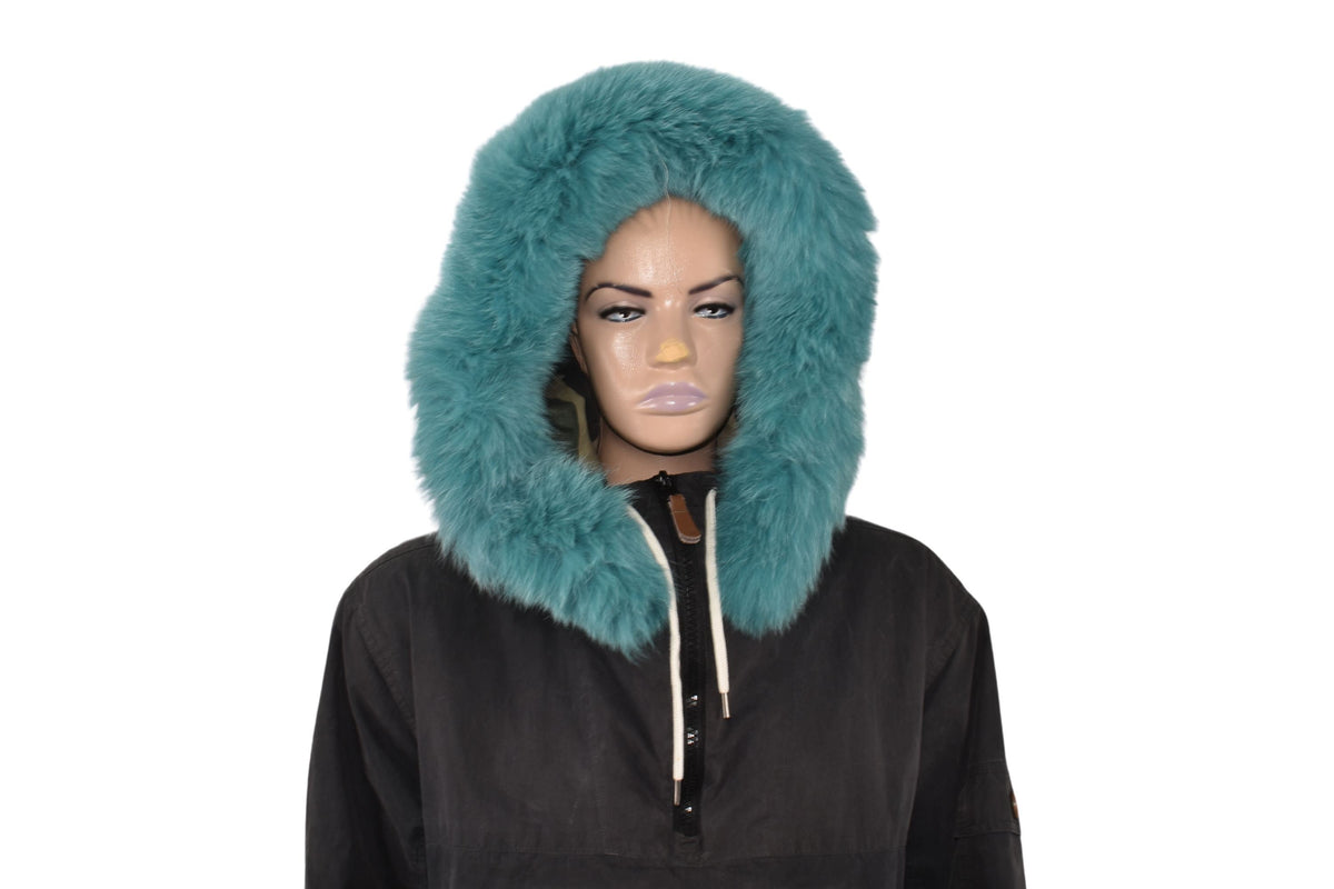 Fur Hood Trim | Fox Fur Stripe For Hood | Detachable Fur trim Hood | Fur Collar