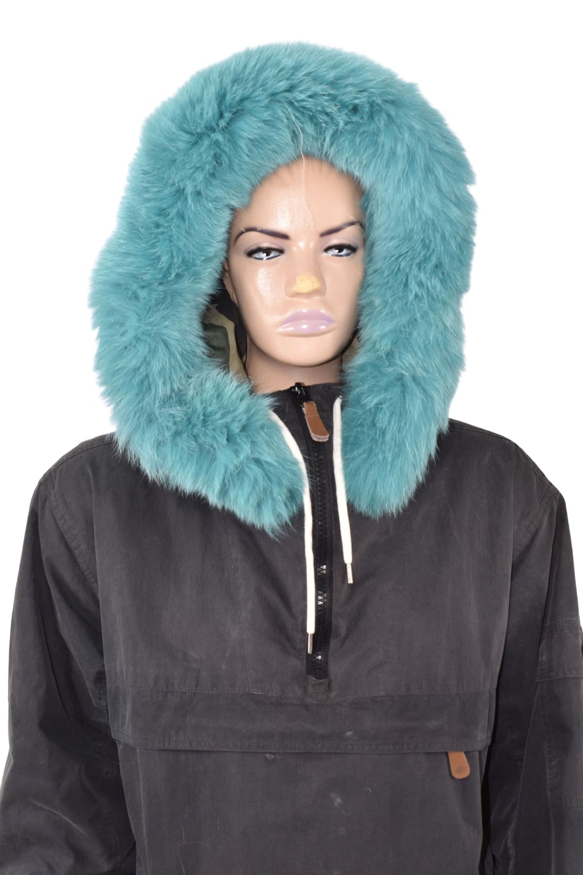 Fur Hood Trim | Fox Fur Stripe For Hood | Detachable Fur trim Hood | Fur Collar