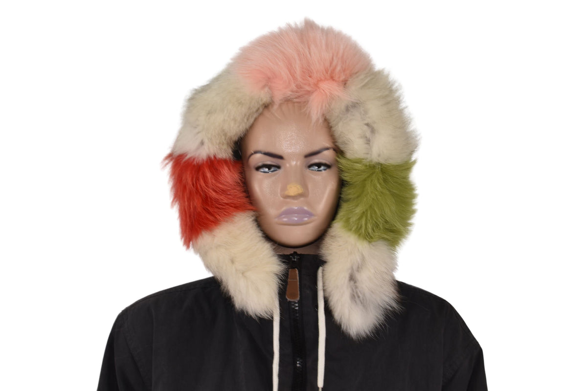 Fox Fur Hood Trim | Fox Fur Stripe For Hood | Detachable Fur trim Hood | Fur Collar