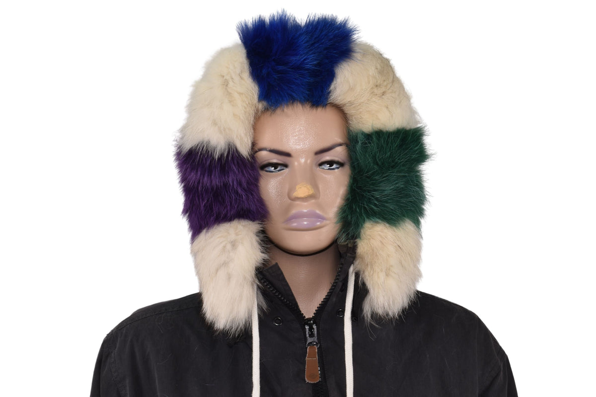 Fox Fur Trim For Hood | Natural Fox Fur Stripe For Hood | Detachable Fur trim Hood | Fur Collar