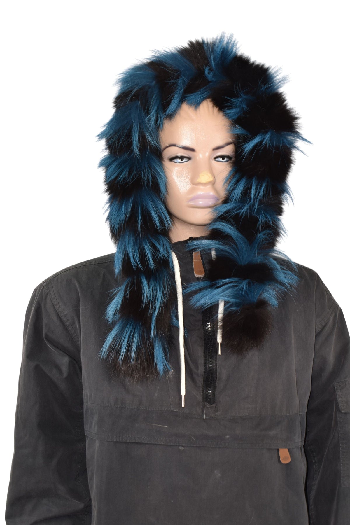 Fur Trim Hood | Natural Fox Fur Stripe For Hood | Detachable Fur trim Hood | Fur Collar