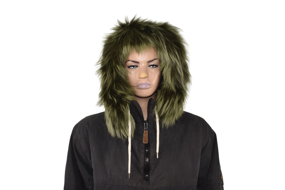 Fur Trim For Hood | Natural Fox Fur Stripe For Hood | Detachable Fur trim Hood | Fur Collar