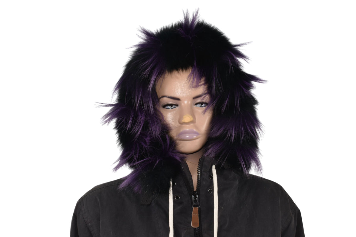 Fur Trim For Hood | Natural Fox Fur Stripe For Hood | Detachable Fur trim Hood | Fur Collar