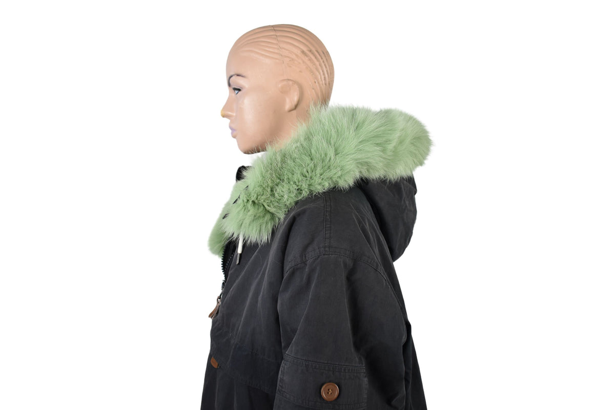 Fox Fur  Trim  | Natural Fox Fur Stripe For Hood | Detachable Fur trim Hood | Fur Collar