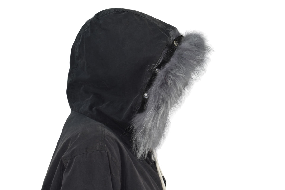 Fur Hood Trim  | Natural Fox Fur Stripe For Hood | Detachable Fur trim Hood | Fur Collar