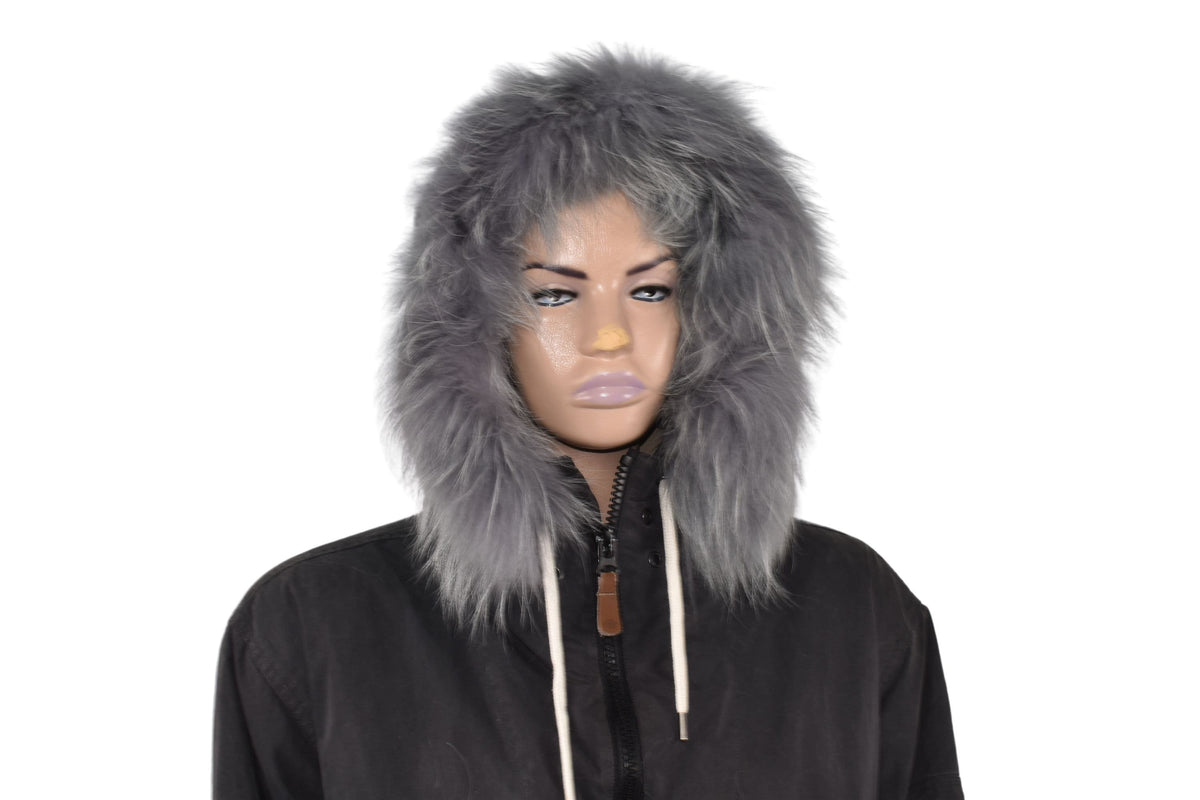 Fur Hood Trim  | Natural Fox Fur Stripe For Hood | Detachable Fur trim Hood | Fur Collar