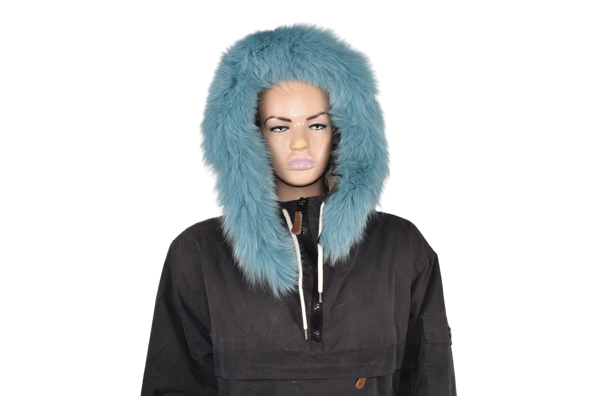 Detachable Fox Fur Hood Trim: Natural Fur Collar Scarf