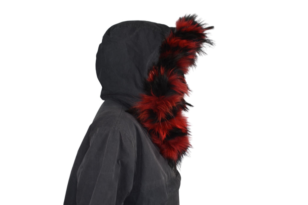 Fox Fur Trim For Hood | Natural Fox Fur Stripe For Hood | Detachable Fur trim Hood | Fur Collar
