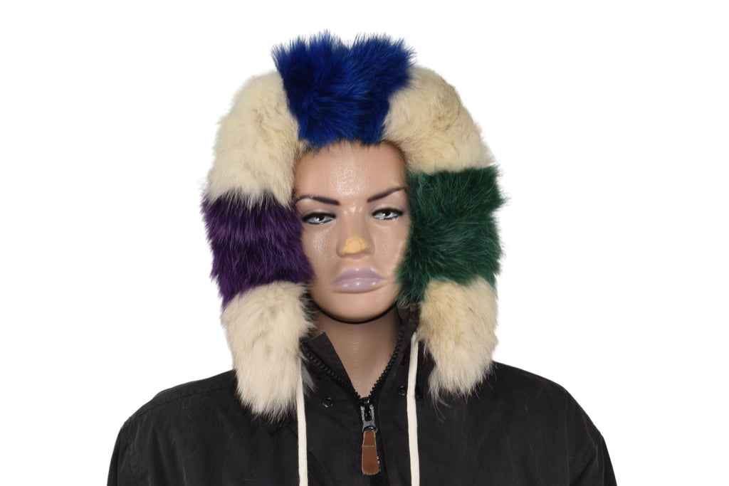 Fox Fur Trim For Hood | Natural Fox Fur Stripe For Hood | Detachable Fur trim Hood | Fur Collar