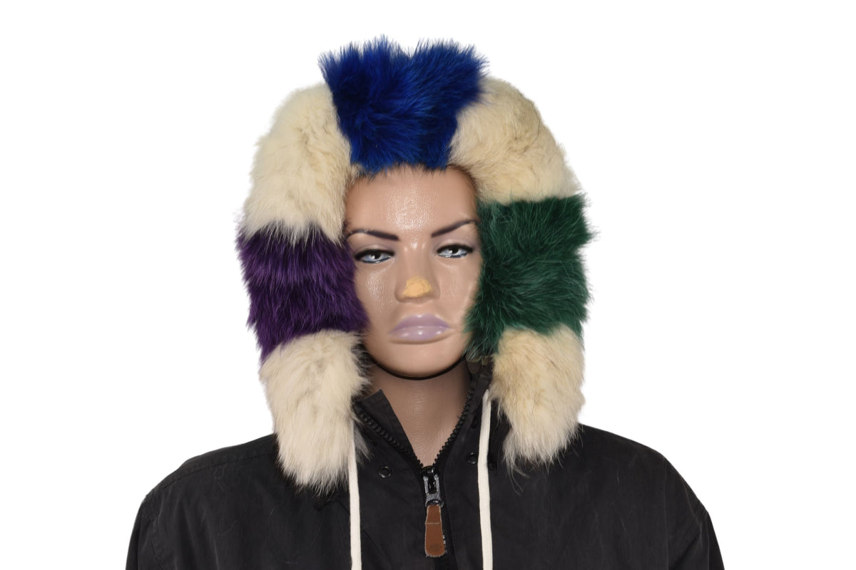 Fox Fur Trim For Hood | Natural Fox Fur Stripe For Hood | Detachable Fur trim Hood | Fur Collar