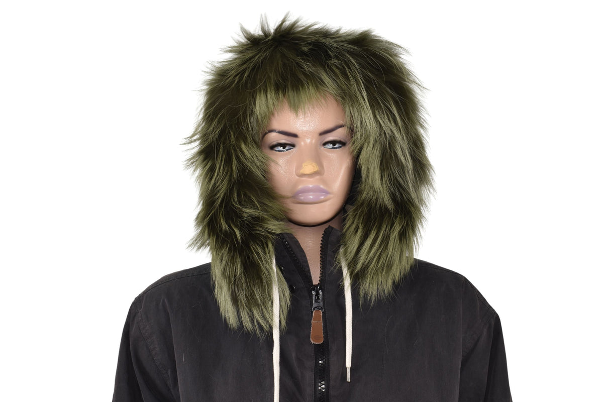 Fur Trim For Hood | Natural Fox Fur Stripe For Hood | Detachable Fur trim Hood | Fur Collar