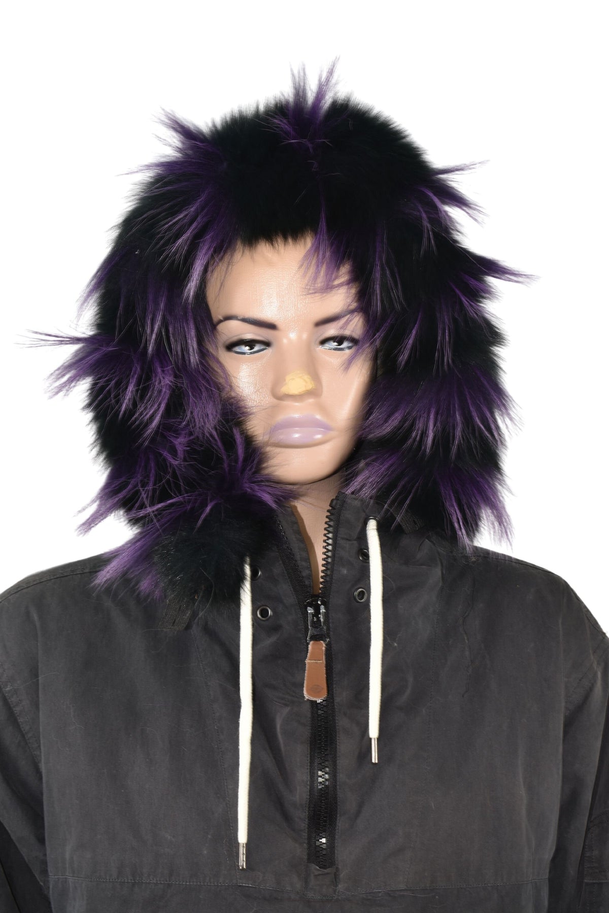 Fur Trim For Hood | Natural Fox Fur Stripe For Hood | Detachable Fur trim Hood | Fur Collar