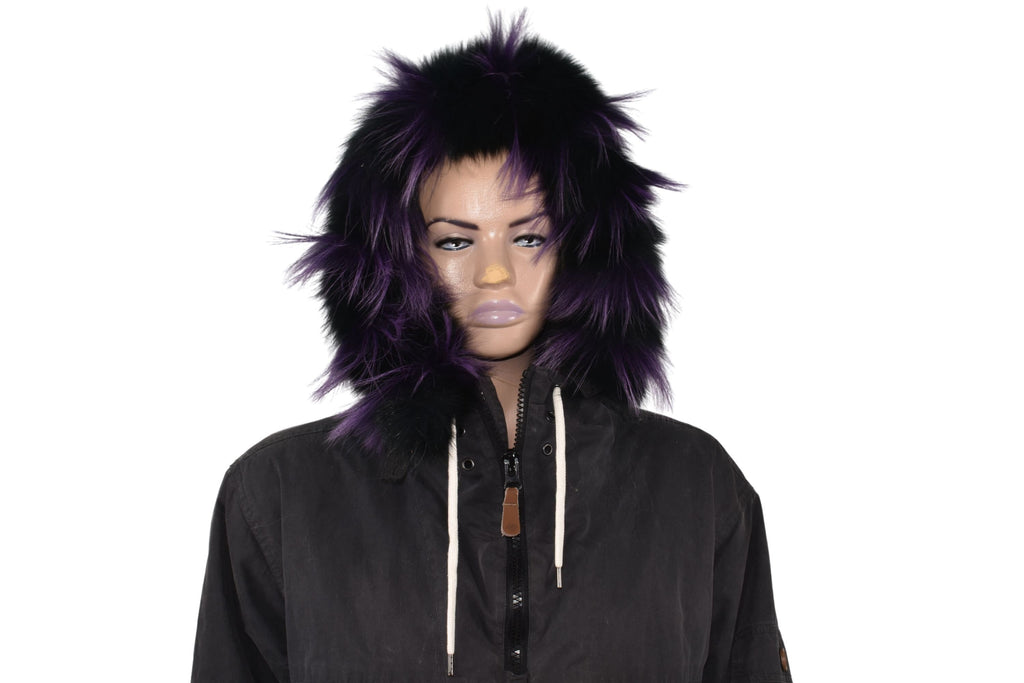 Fur Trim For Hood | Natural Fox Fur Stripe For Hood | Detachable Fur trim Hood | Fur Collar