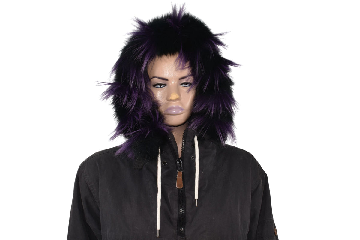 Fur Trim For Hood | Natural Fox Fur Stripe For Hood | Detachable Fur trim Hood | Fur Collar