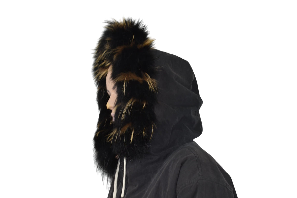 Natural fur trim For Hood | Natural Fox Fur Stripe For Hood | Detachable Fur trim Hood | Fur Collar