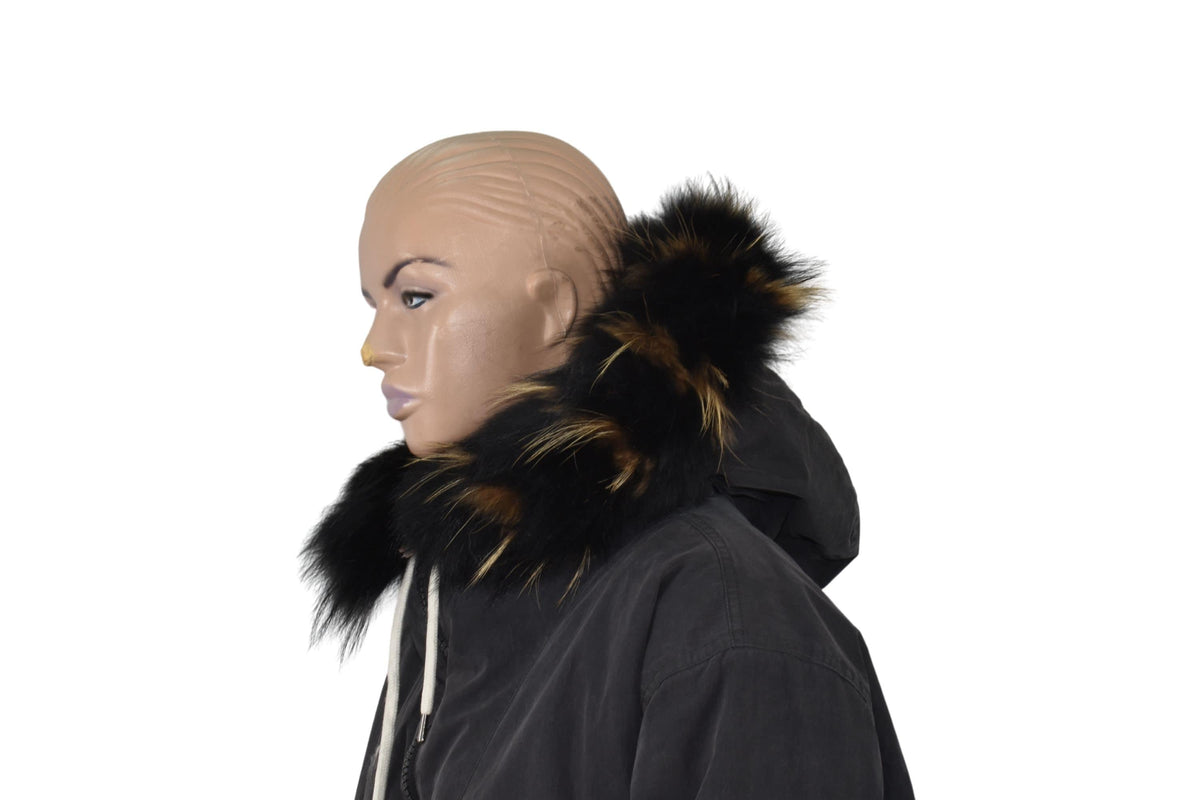 Natural fur trim For Hood | Natural Fox Fur Stripe For Hood | Detachable Fur trim Hood | Fur Collar