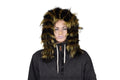 Natural Fox Fur Hood Trim: Detachable Fur Collar