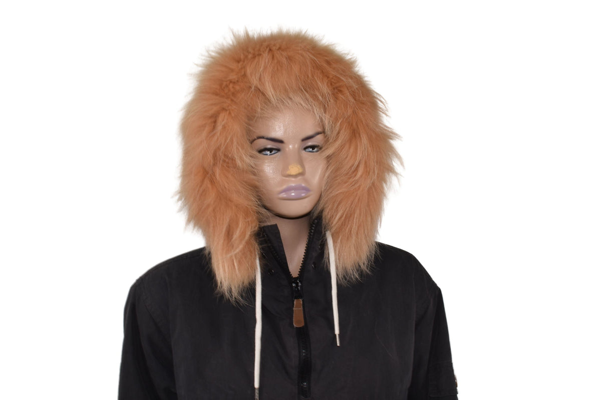 Fox Fur  trim For Hood | Natural Fox Fur Stripe For Hood | Detachable Fur trim Hood | Fur Collar