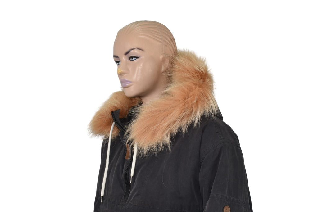 Fox Fur  trim For Hood | Natural Fox Fur Stripe For Hood | Detachable Fur trim Hood | Fur Collar