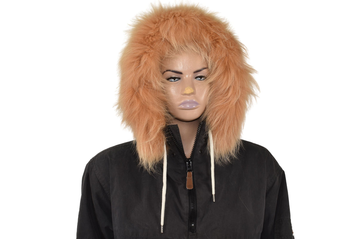 Fox Fur  trim For Hood | Natural Fox Fur Stripe For Hood | Detachable Fur trim Hood | Fur Collar