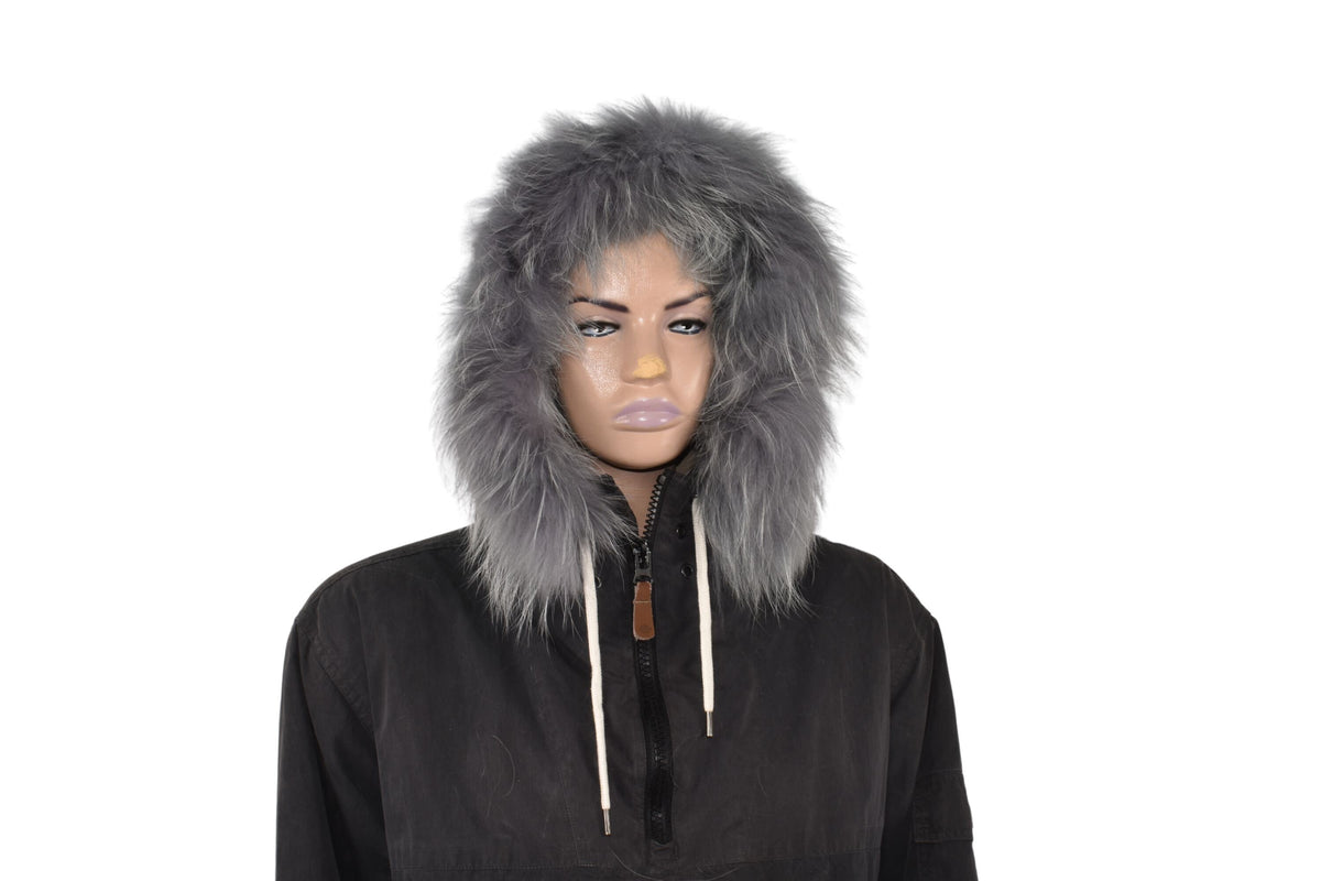 Fur Hood Trim  | Natural Fox Fur Stripe For Hood | Detachable Fur trim Hood | Fur Collar