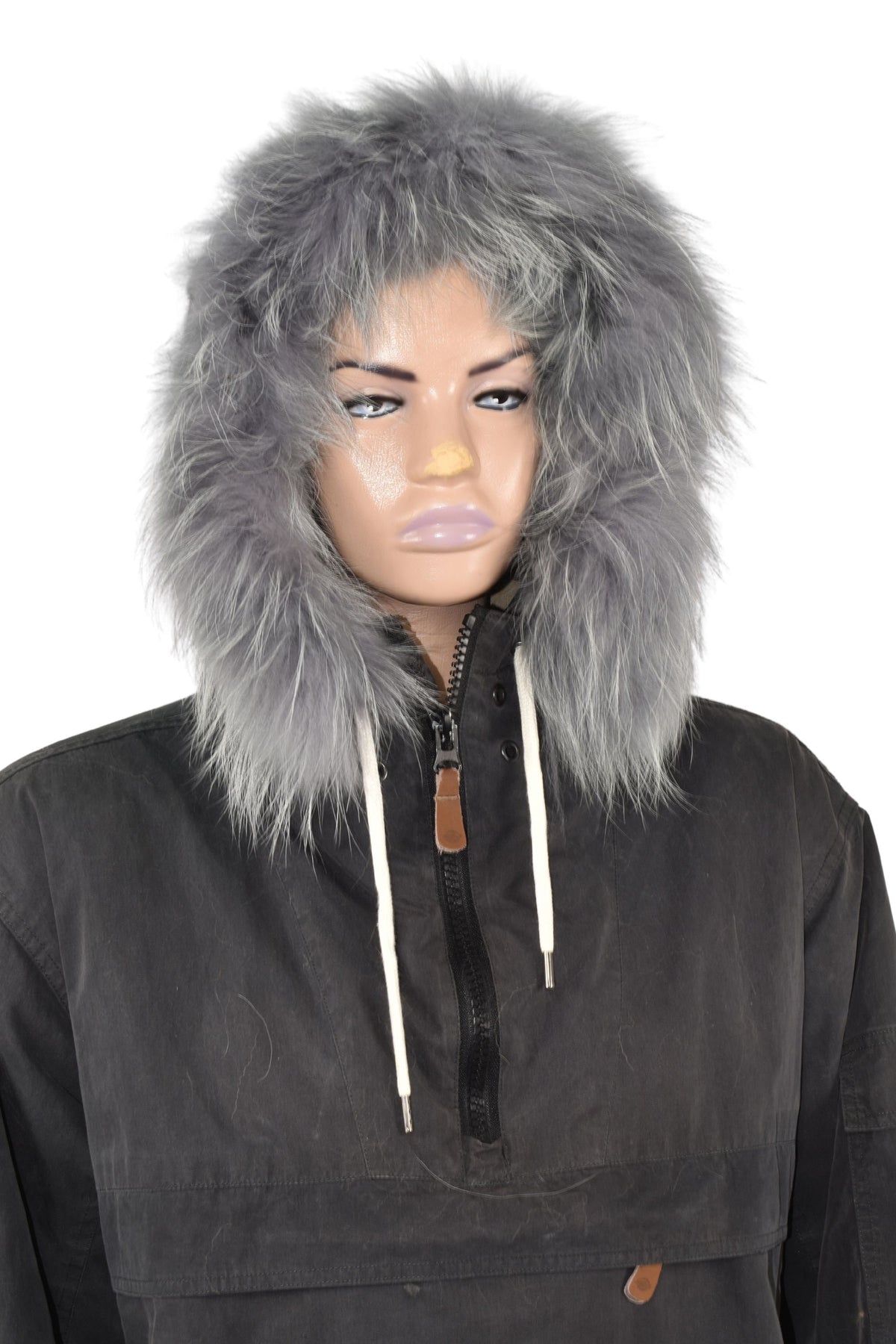 Fur Hood Trim  | Natural Fox Fur Stripe For Hood | Detachable Fur trim Hood | Fur Collar